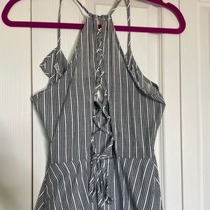 Striped wrap dress NWT
